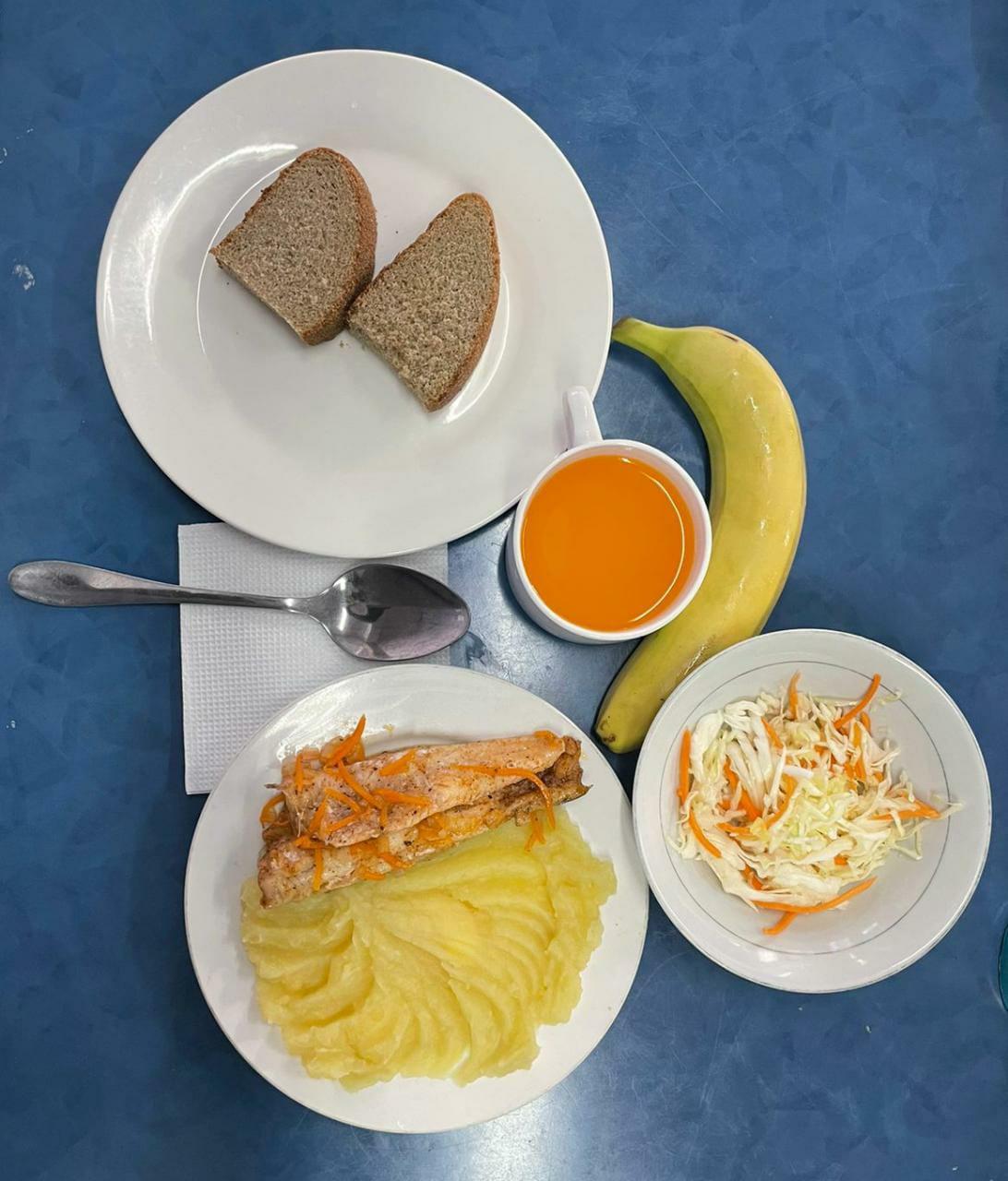 Ақпан айы 2-апта , 4-күн ас мәзірі. 2021-2022 оқу жылы.