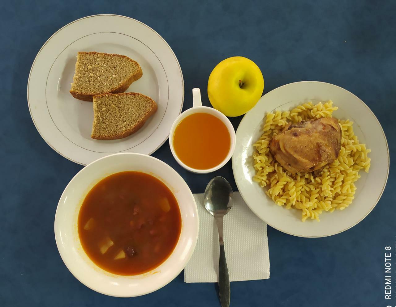 Ақпан айы 3-апта , 2-күн ас мәзірі. 2021-2022 оқу жылы.