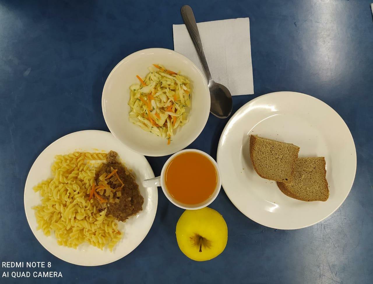 Ақпан айы 4-апта , 2-күн ас мәзірі. 2021-2022 оқу жылы.