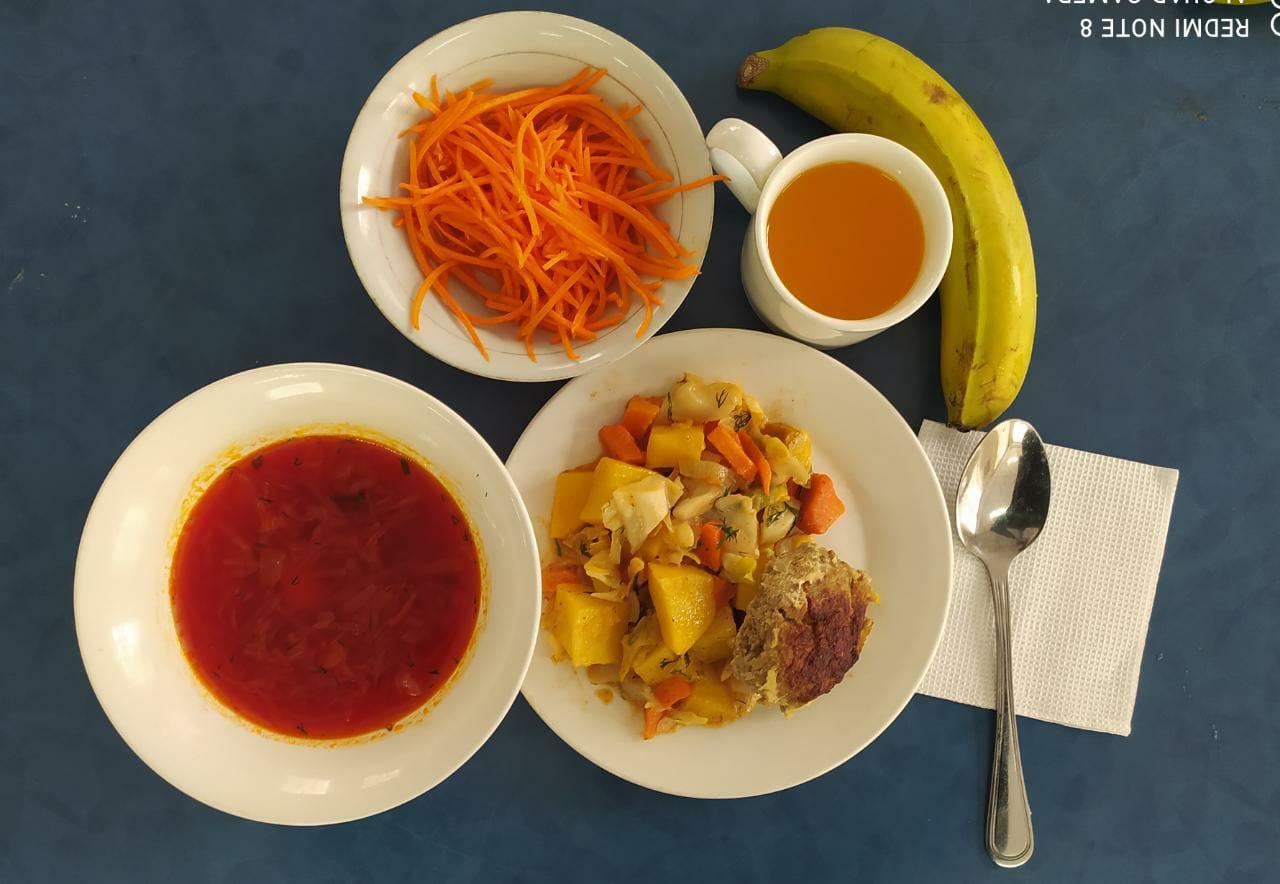 Сәуір айы 1-апта , 4-күн ас мәзірі. 2021-2022 оқу жылы.