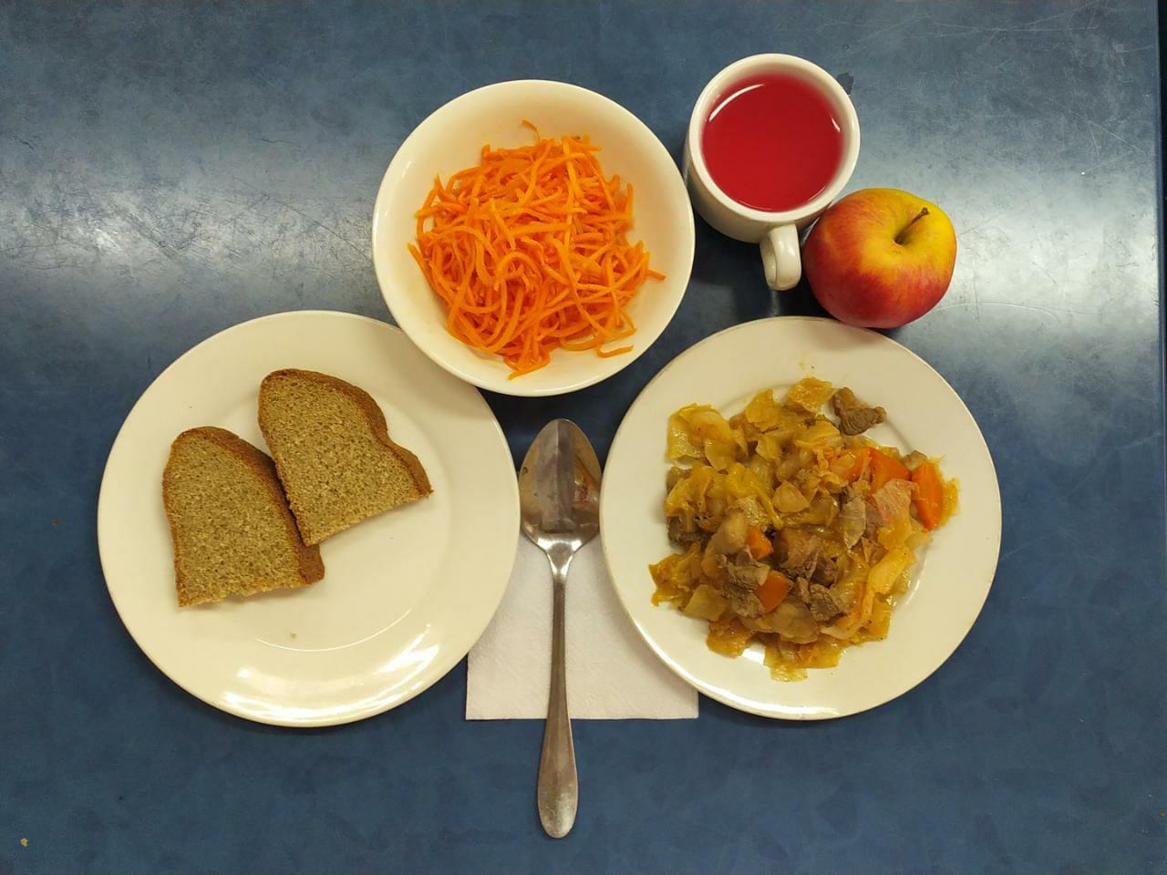 Сәуір айы 2-апта , 2-күн ас мәзірі. 2021-2022 оқу жылы.