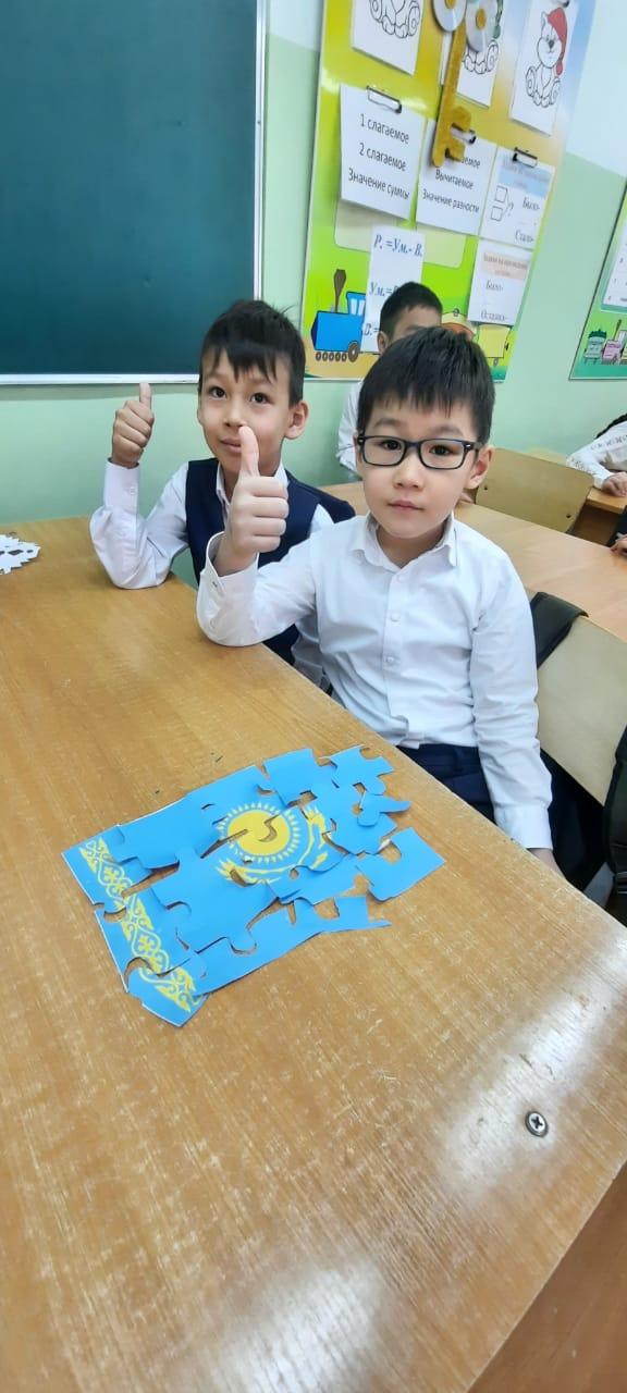 "Рәміздер-Тәуелсіздік белгісі" тақыбында сынып сағаты