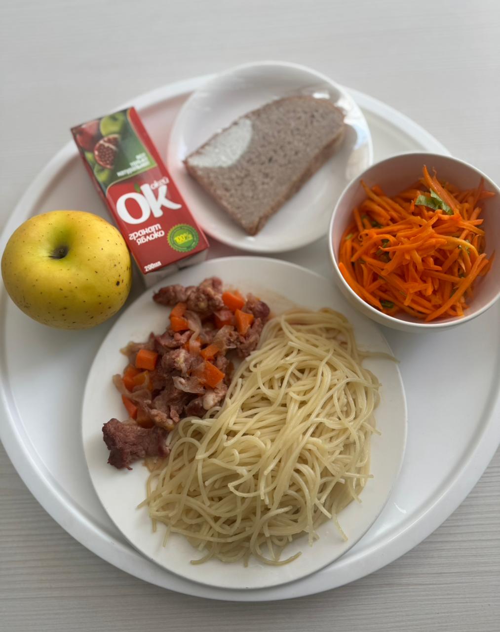 Мамыр айы 3 апта 1-күн ас мәзірі.